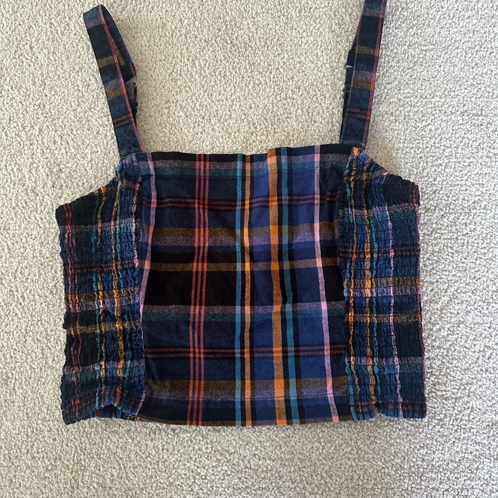 Hollister Multicolor Plaid Top